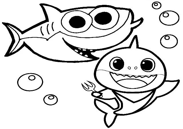 Cool Baby Shark Coloring Pages Pdf 2022