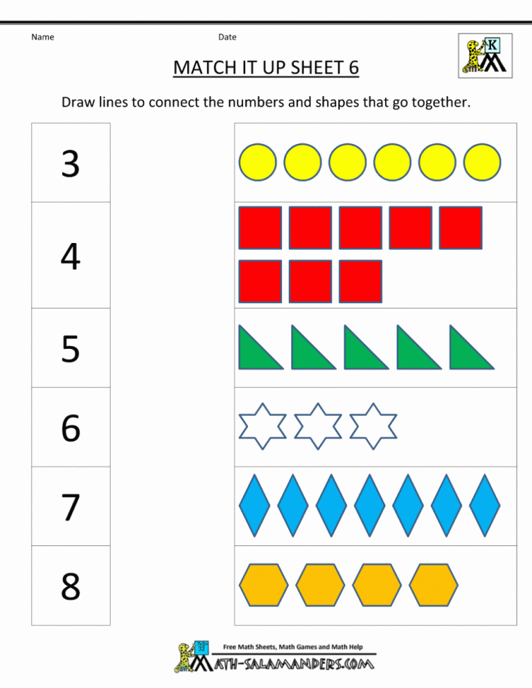 The Best Free Printable Kindergarten Worksheets Math References