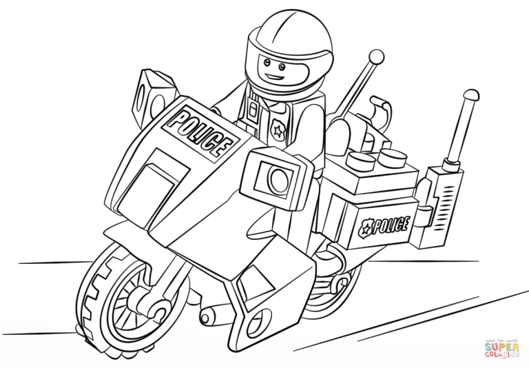 Famous Lego Coloring Pages Police References