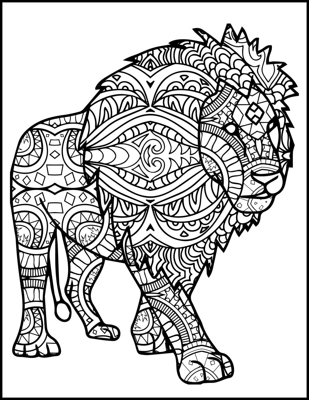 +13 Mandala Coloring Pages Animals Ideas
