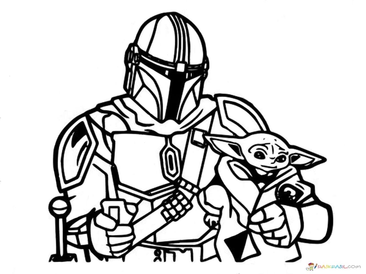 Cool Star Wars Coloring Pages Baby Yoda 2022