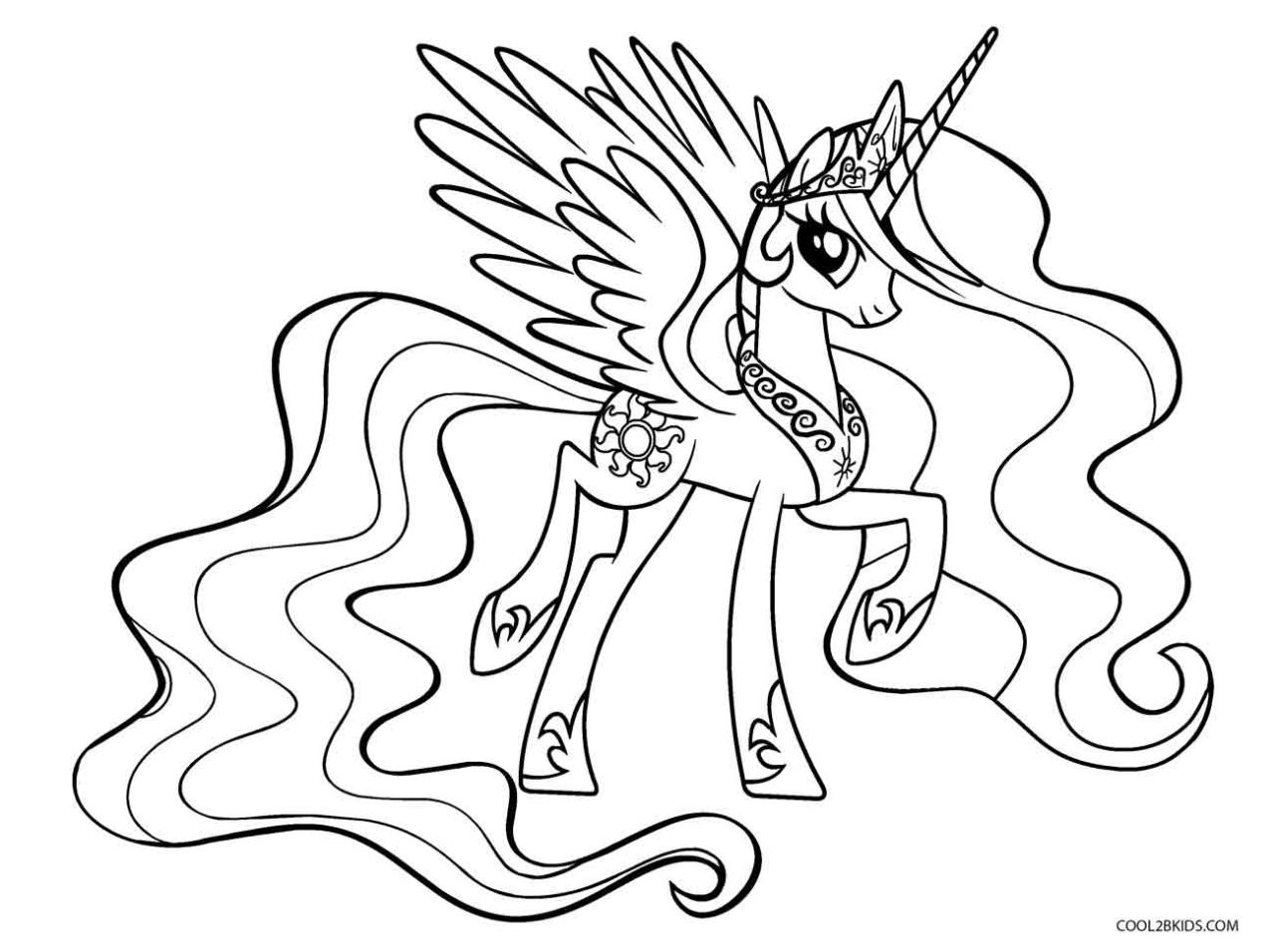 The Best Coloring Pages Princess Celestia References