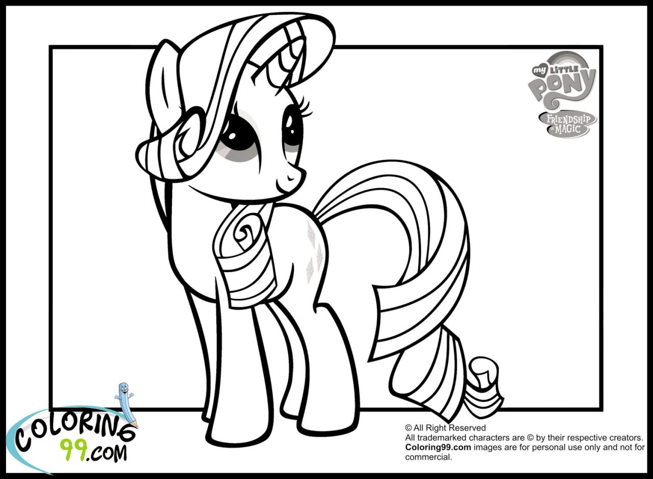 Incredible My Little Pony Coloring Pages Rarity Ideas