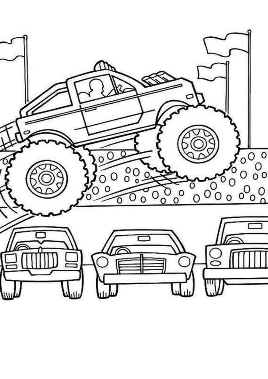 Cool Truck Coloring Pages Easy References