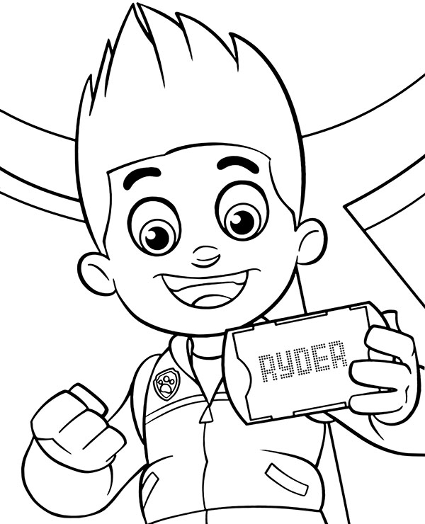Review Of Paw Patrol Coloring Pages Ryder References