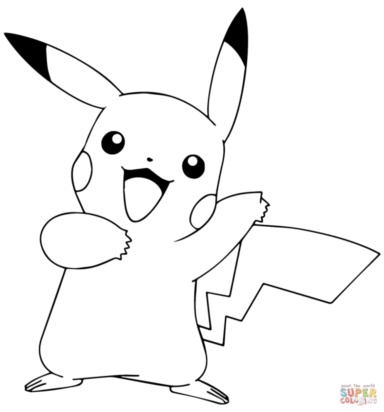 Incredible Pokemon Coloring Pages Pikachu Ideas