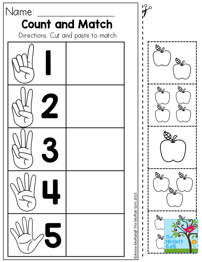 The Best Cut And Paste Graphing Worksheets For Kindergarten References