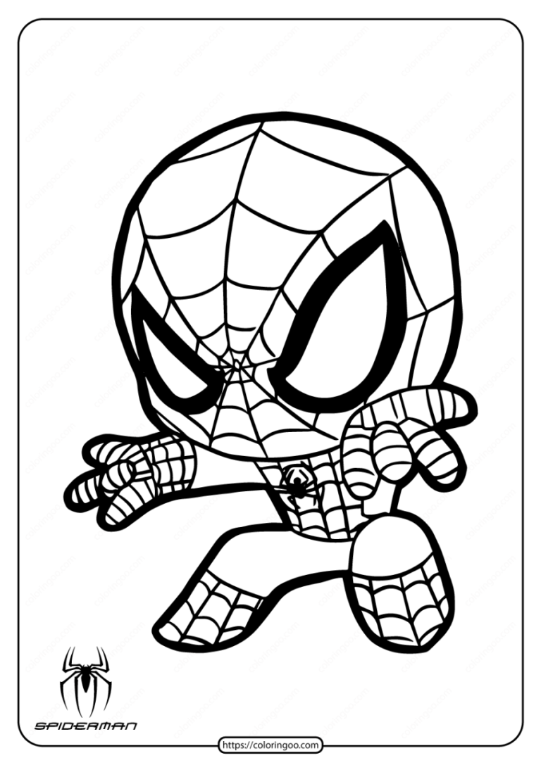 List Of Spiderman Color Pages For Toddlers Ideas