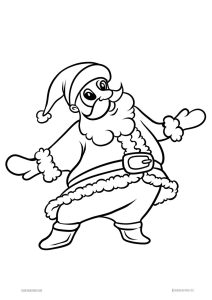 Santa Coloring Pages PDF Coloring with Kids