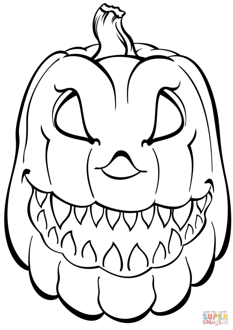 List Of Halloween Coloring Pages Scary References