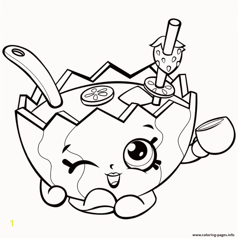 List Of Shopkins Coloring Pages Cookie 2022