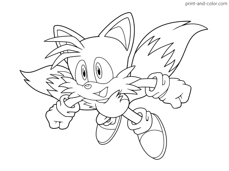 +20 Sonic The Hedgehog Coloring Pages Tails 2022