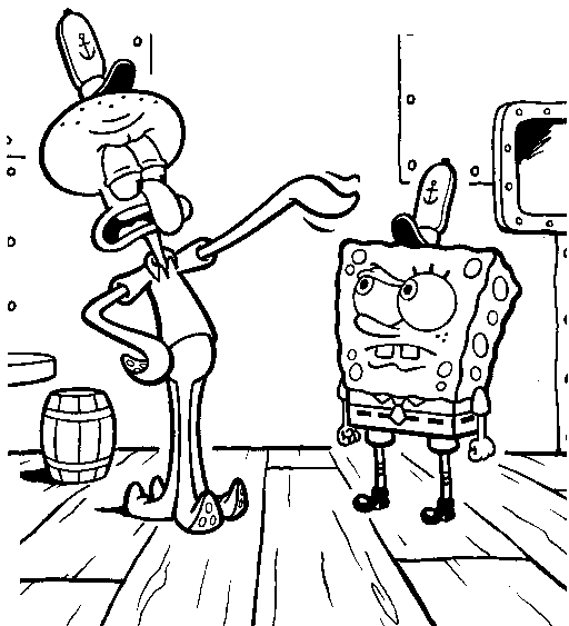 Famous Spongebob Coloring Pages Nickelodeon Ideas