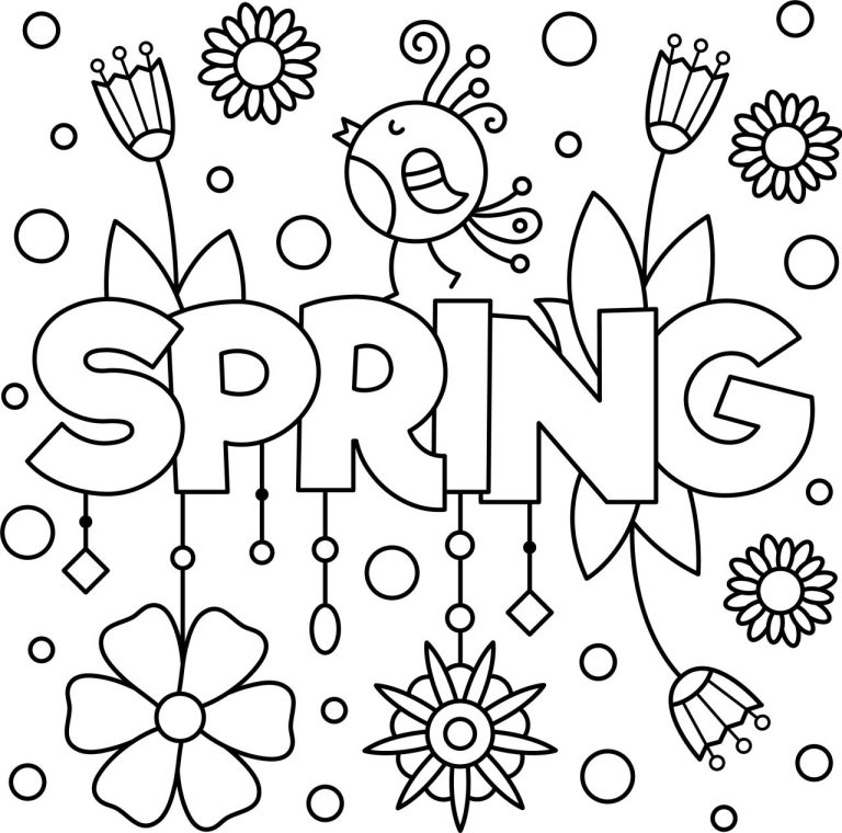 Cool Coloring Pages Kindergarten Spring Ideas