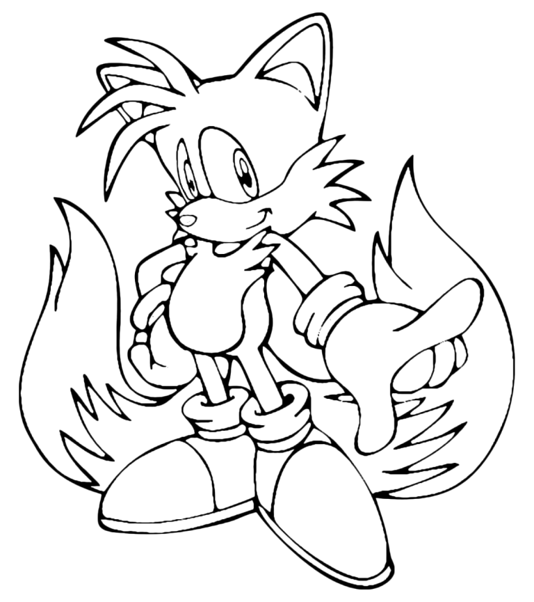 List Of Sonic Coloring Pages Tails 2022