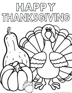Thanksgiving Coloring Pages Pdf at Free printable