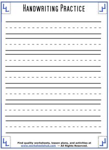 Printable Handwriting Worksheets Printable Template 2021