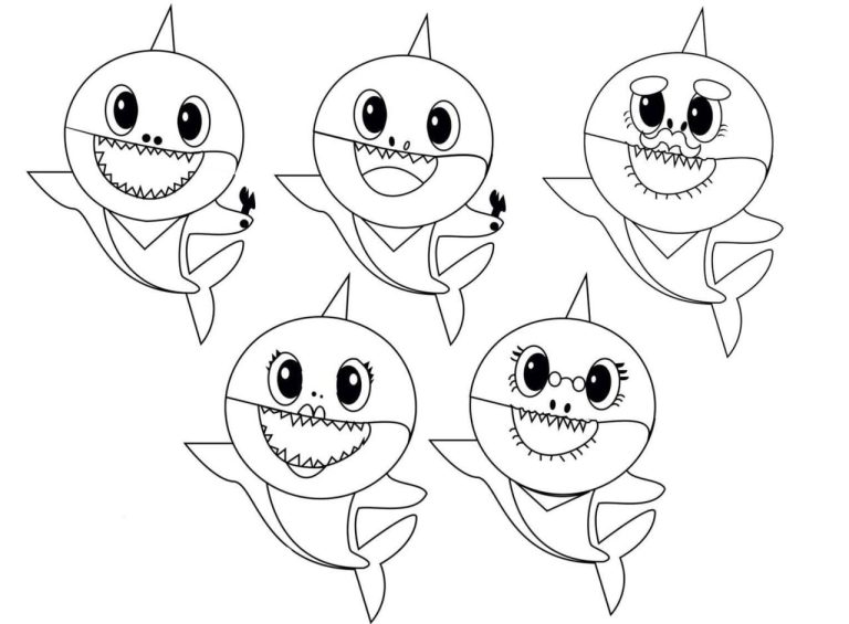 Review Of Baby Shark Coloring Pages Printable References