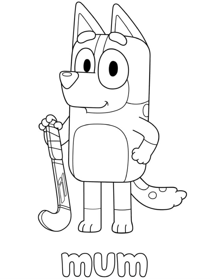 Famous Bluey Coloring Pages 2022