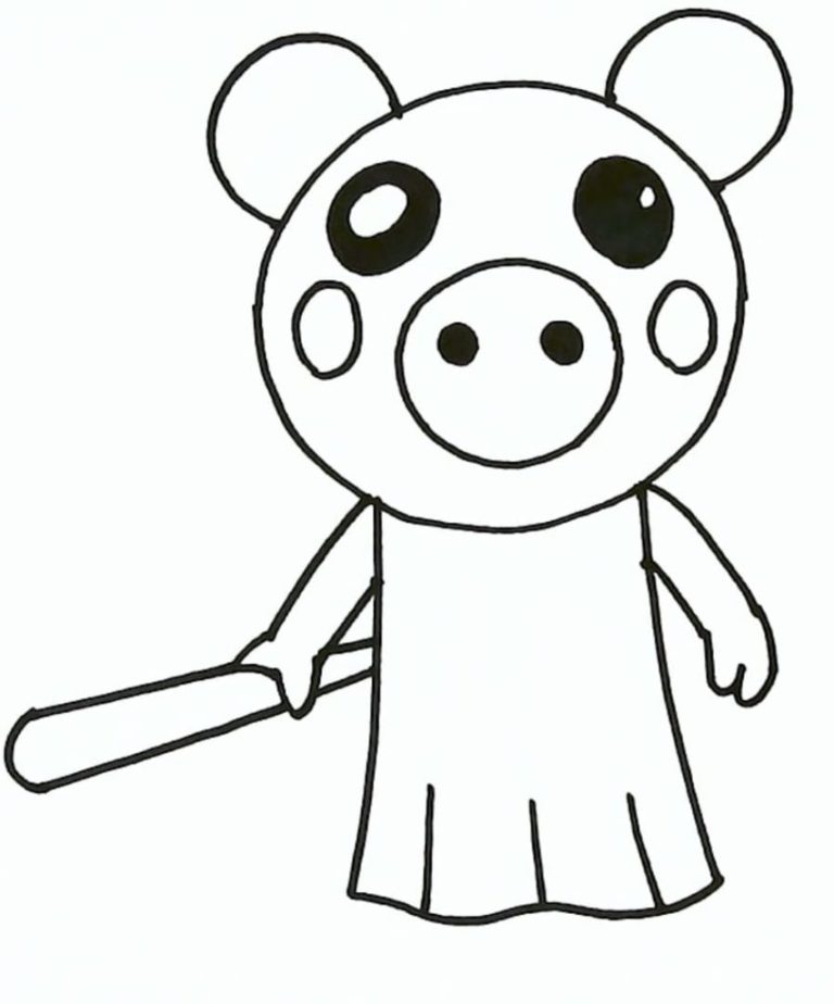 Incredible Roblox Coloring Pages Piggy 2022