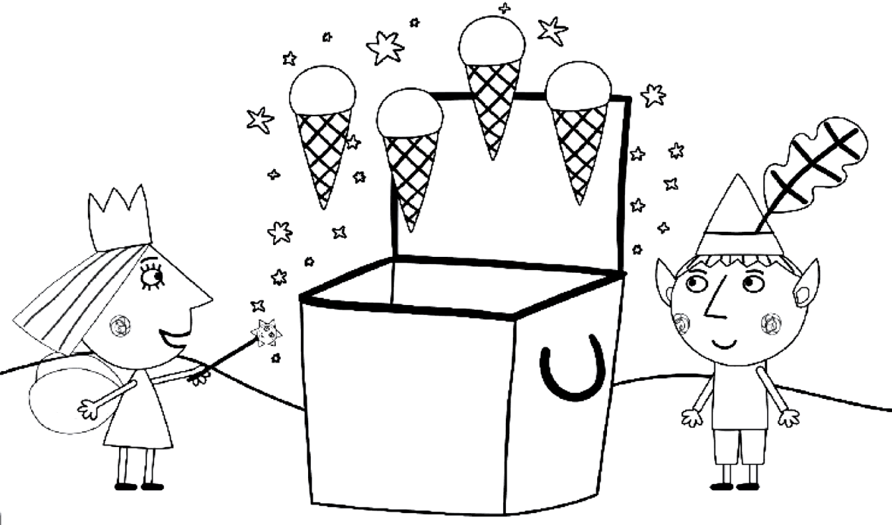 Ben And Holly Coloring Pages