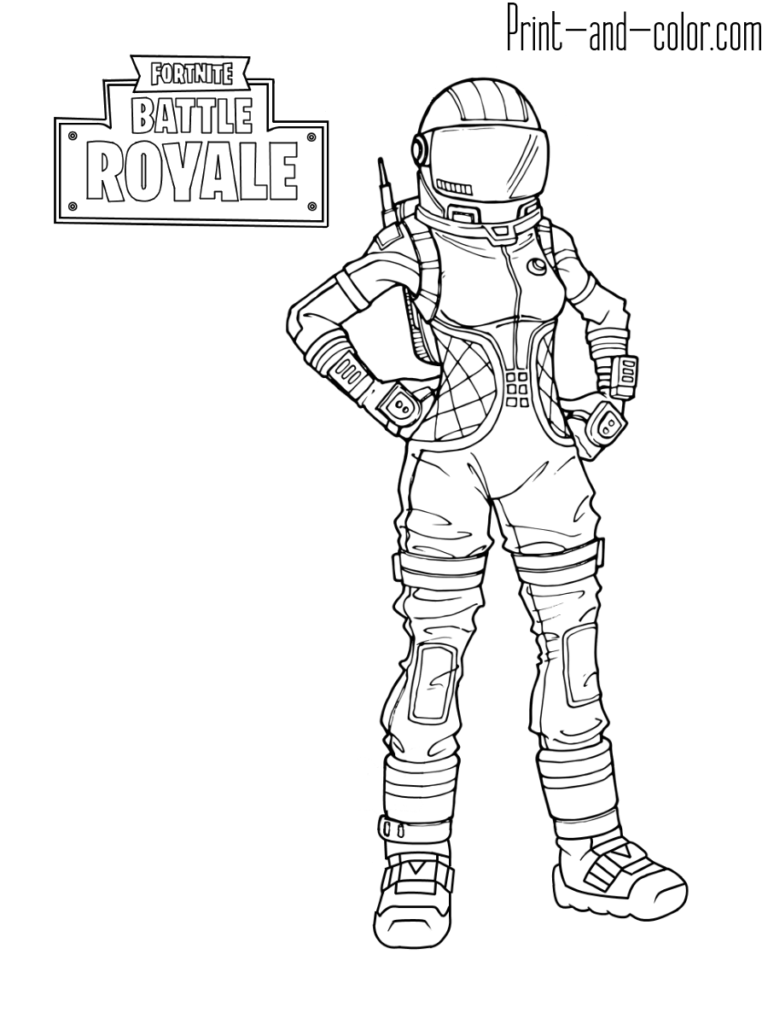 Coloring Pages Fortnite Girls