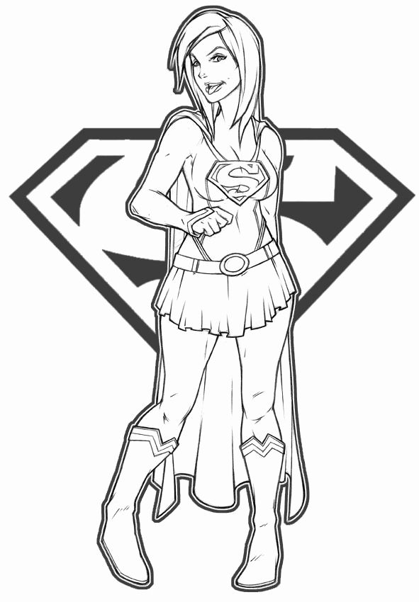 Kara Danvers Supergirl Coloring Pages