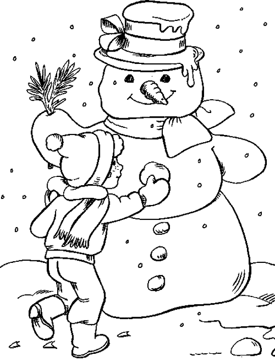 Free Winter Coloring Pages