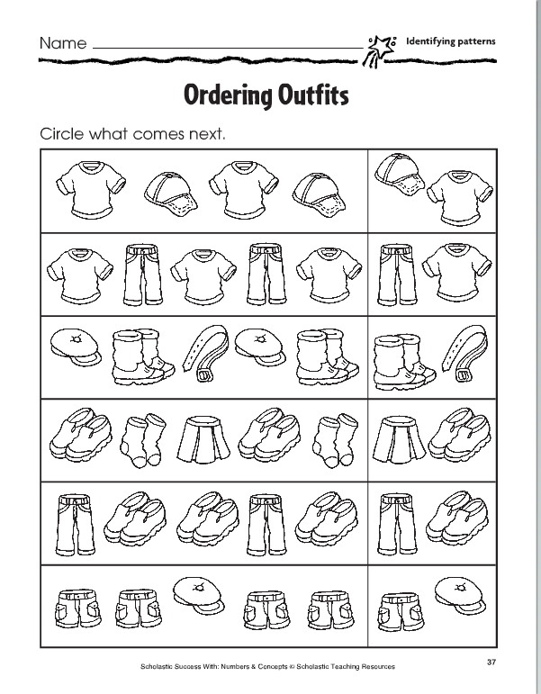 Ab Pattern Worksheets For Preschool