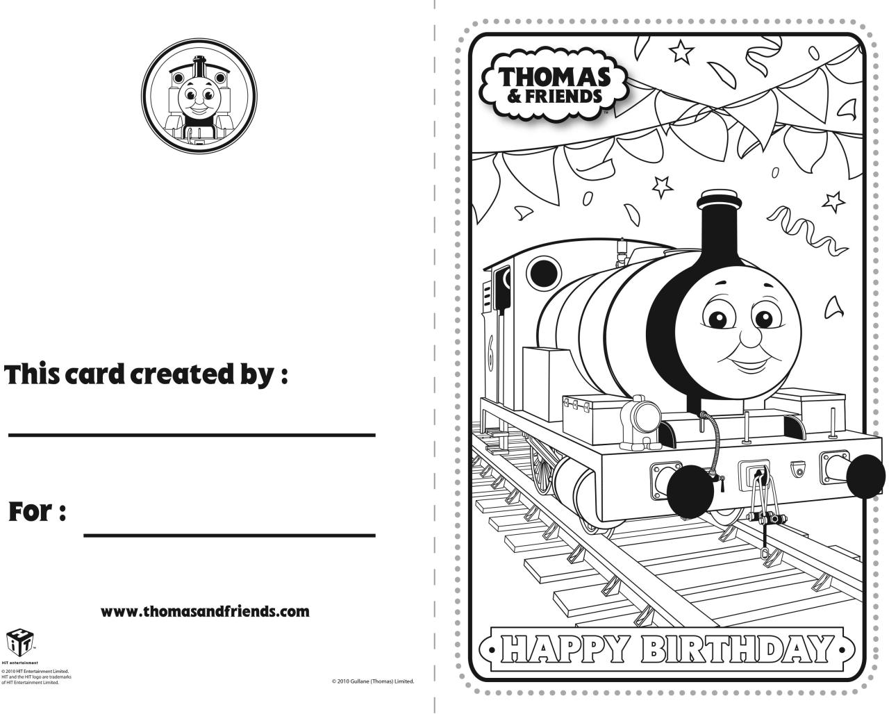 Thomas The Tank Engine Colouring Pages