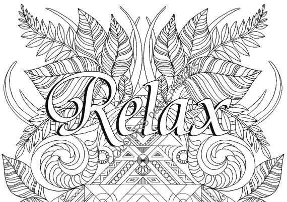 Relaxing Coloring Pages Simple