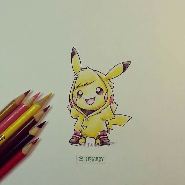 Pokemon Drawing With Colour Easy