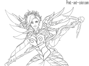 Mercy Overwatch Coloring Pages