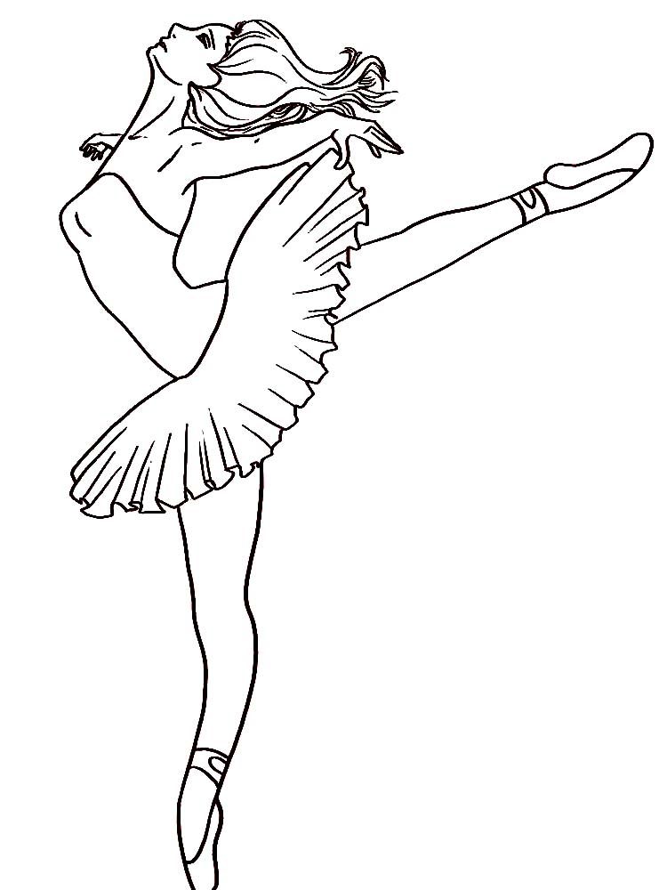 Ballerina Coloring Pages For Girls