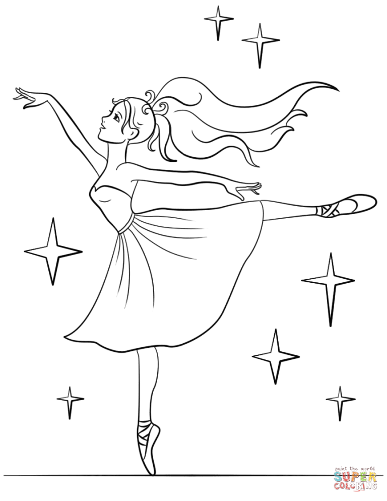 Ballerina Coloring Pages Printable
