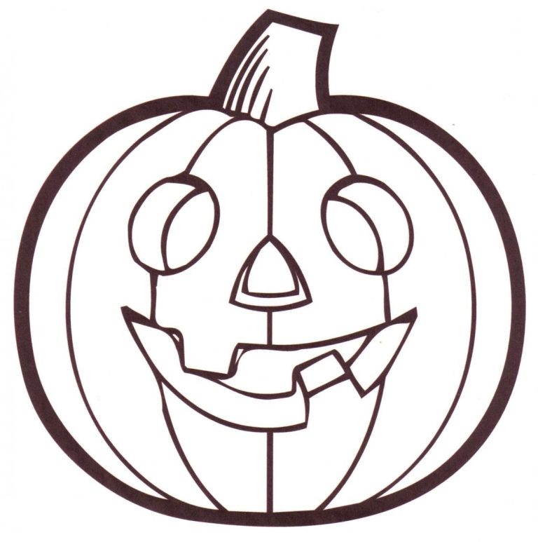 Halloween Colouring Pages Pumpkin