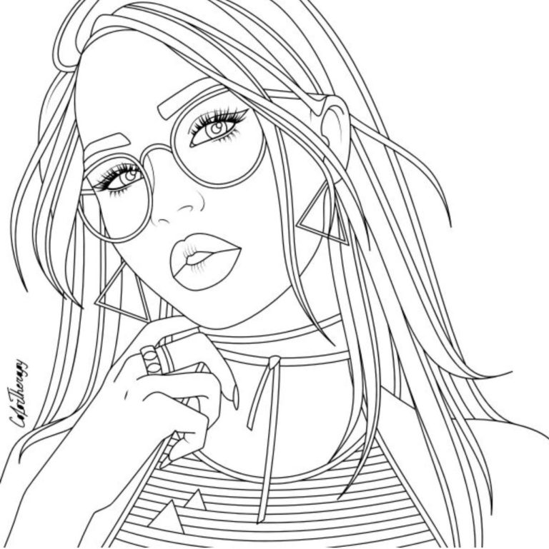 People Coloring Pages Realistic