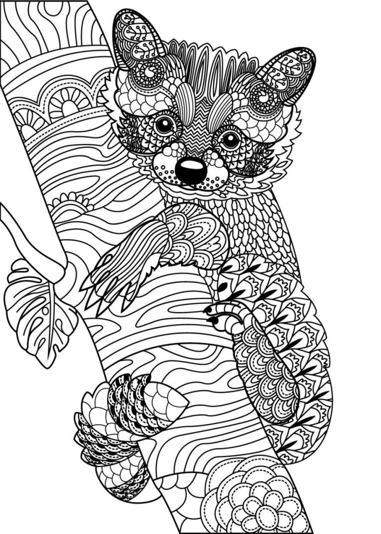 Wild Animal Coloring Pages For Adults