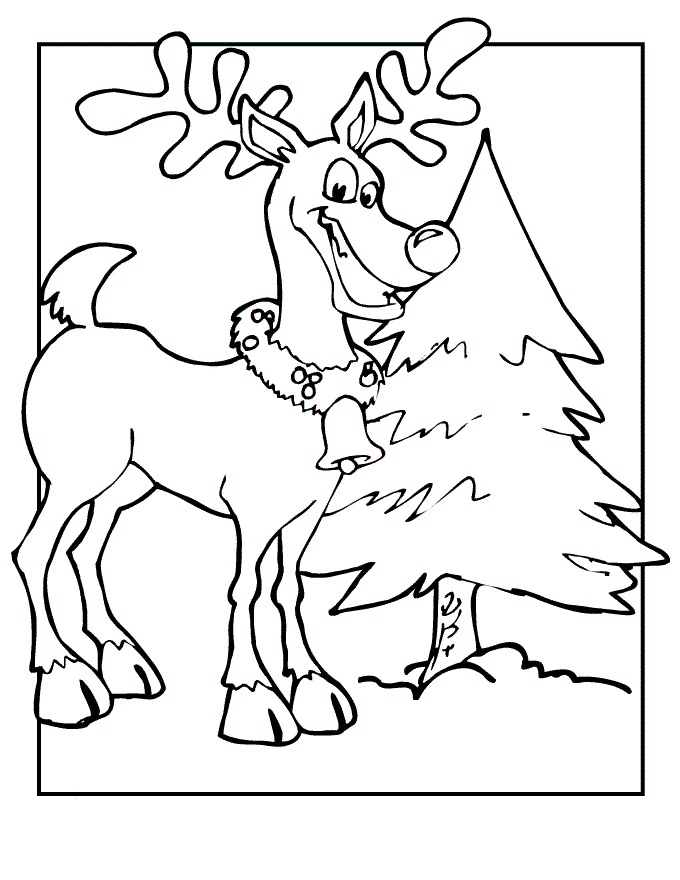 Reindeer Coloring