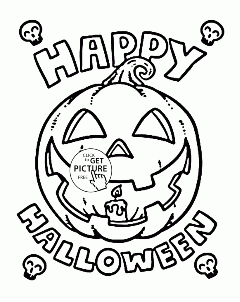 Halloween Coloring Sheets For Toddlers