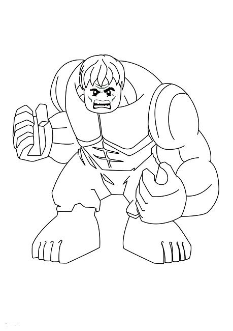 Lego Hulk Coloring Pages
