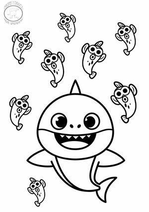 Baby Shark Coloring Pages Pinkfong