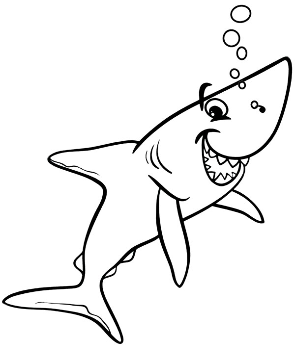 Shark Coloring Pages Free