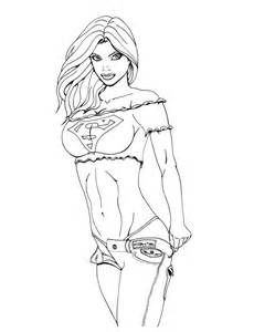 Superwoman Supergirl Coloring Pages