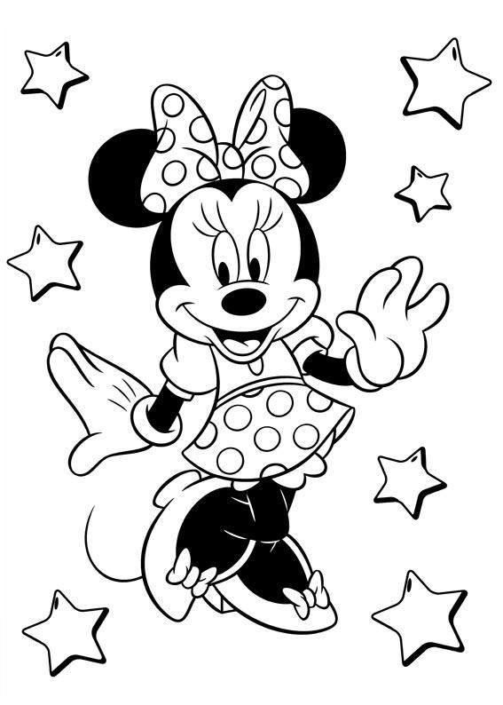 Minnie Mouse Coloring Pages Free