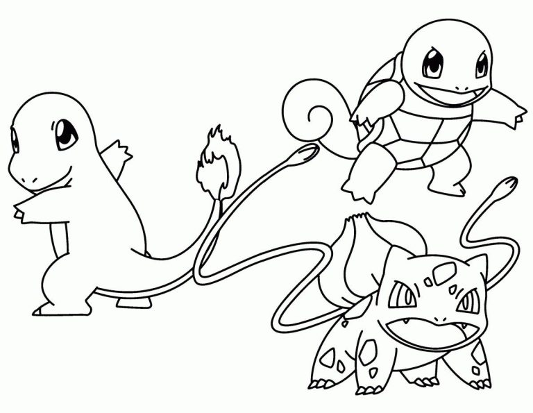 Cute Charmander Coloring Page