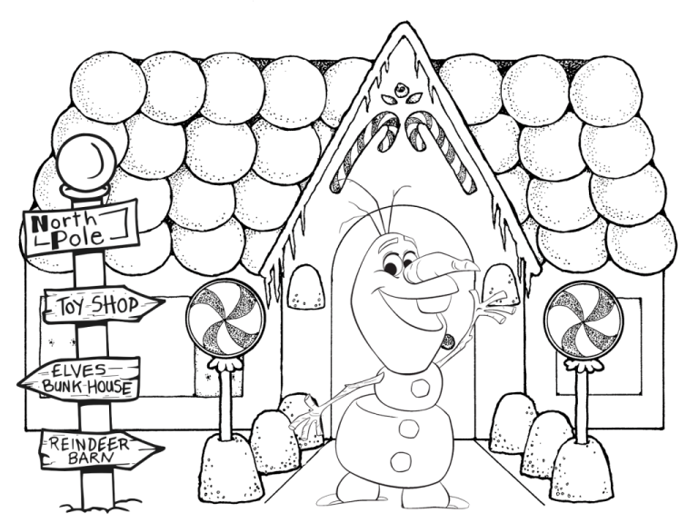 Olaf Coloring Pages For Kids Frozen