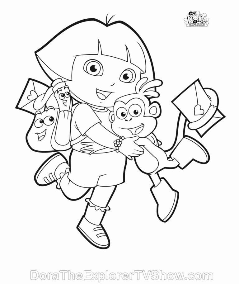Coloring Book Dora The Explorer Coloring Pages