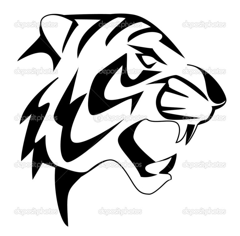 Tiger Coloring Pages Head