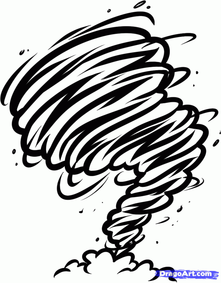 Tornado Coloring Pages